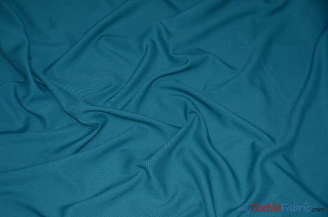 60" Wide Polyester Fabric by the Yard | Visa Polyester Poplin Fabric | Basic Polyester for Tablecloths, Drapery, and Curtains | Fabric mytextilefabric Yards Teal 