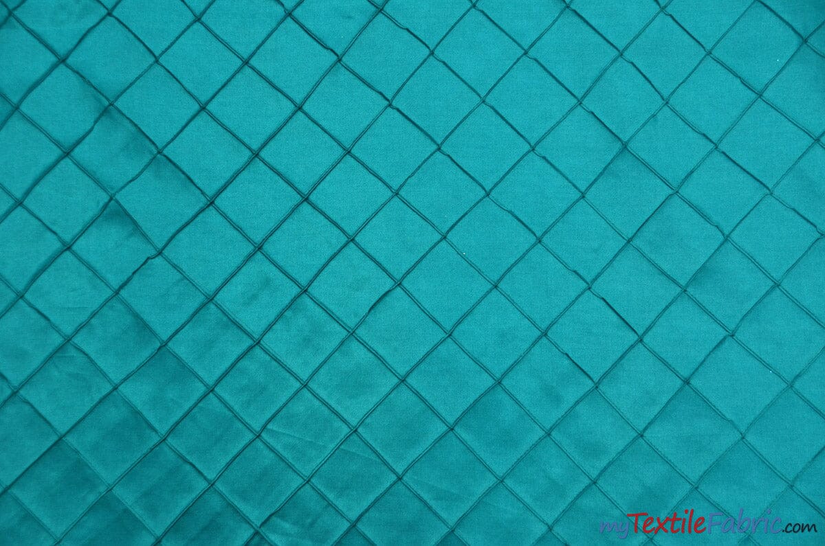 Taffeta Pintuck Fabric | 2"x2" Diamond | Diamond Taffeta Fabric | 54" Wide | Multiple Colors | Fabric mytextilefabric Yards Teal 