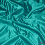 Load image into Gallery viewer, L&#39;Amour Satin Fabric | Polyester Matte Satin | Peau De Soie | 60&quot; Wide | Wholesale Bolt | Wedding Dress, Tablecloth, Multiple Colors | Fabric mytextilefabric Bolts Teal 
