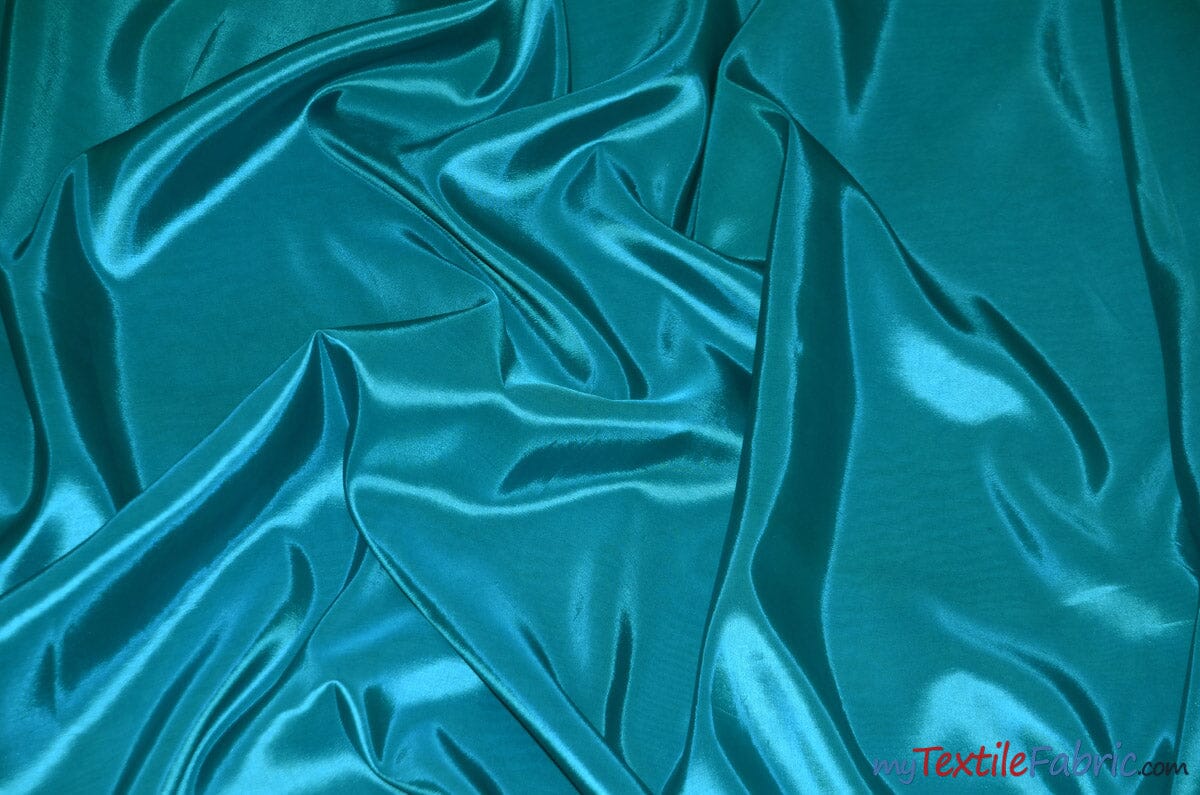 Taffeta Fabric | Two Tone Taffeta Fabric | Non Stretch Taffeta | 60" Wide | Multiple Solid Colors | Wholesale Bolt | Fabric mytextilefabric Bolts Teal 