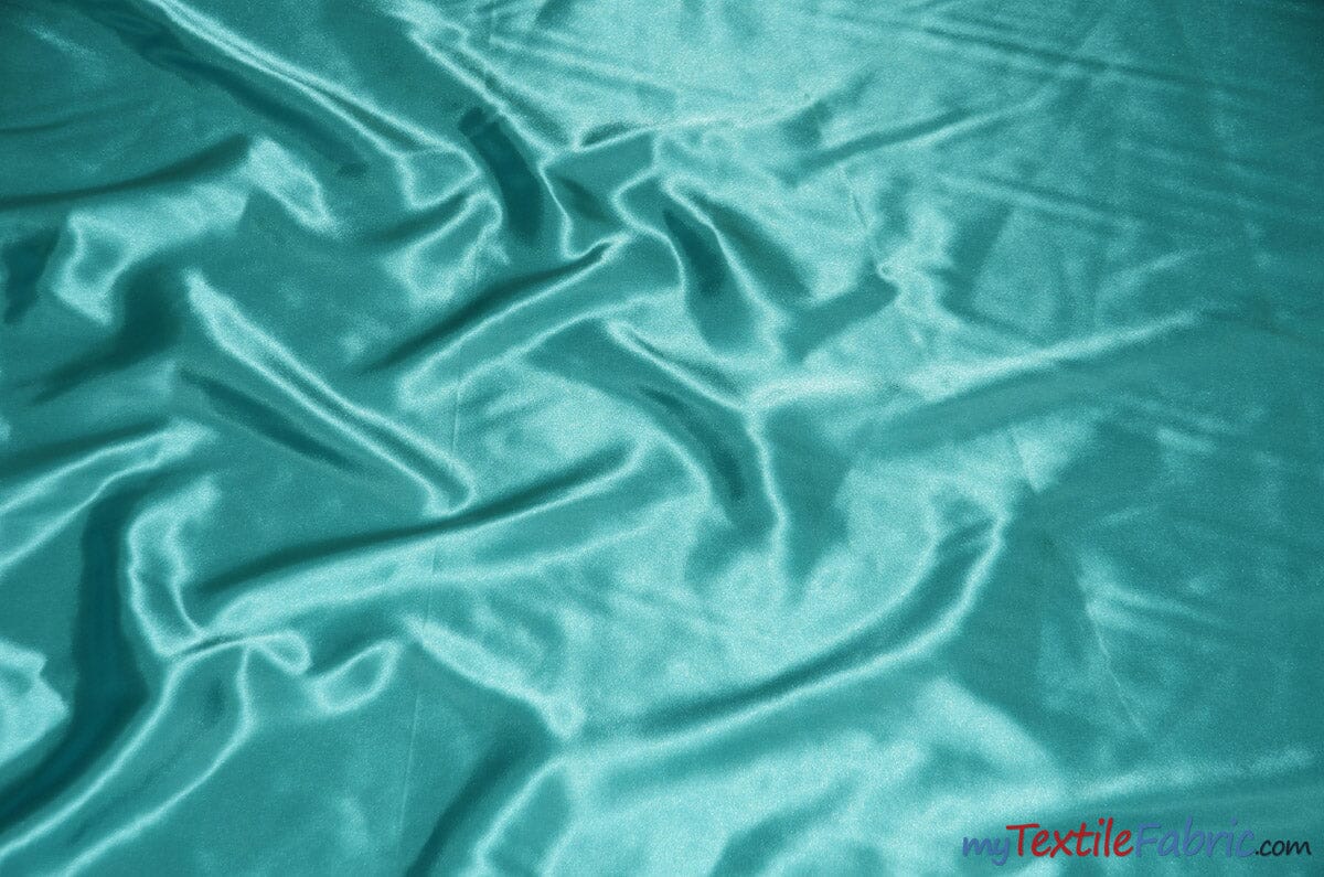 Silky Soft Medium Satin Fabric | Lightweight Event Drapery Satin | 60" Wide | Sample Swatches | Fabric mytextilefabric Sample Swatches Blue Tiff 0025 