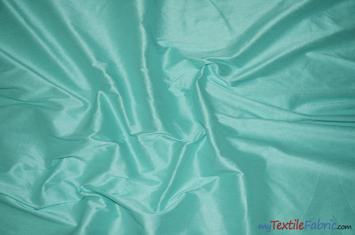 Polyester Silk Fabric | Faux Silk | Polyester Dupioni Fabric | Continuous Yards | 54" Wide | Multiple Colors | Fabric mytextilefabric Yards 951 Blue 