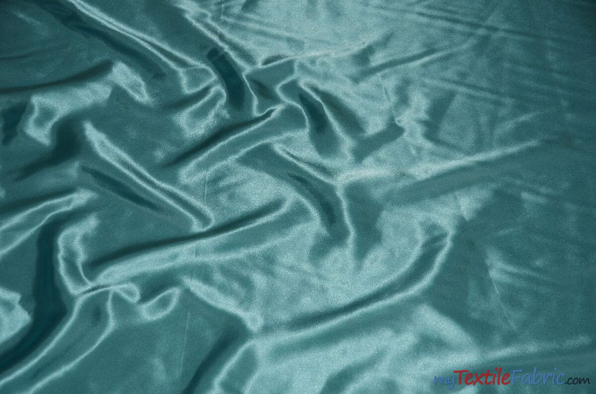 Charmeuse Satin Fabric | Silky Soft Satin | 60" Wide | Wholesale Bolt Only | Multiple Colors | Fabric mytextilefabric Bolts 951 Blue 