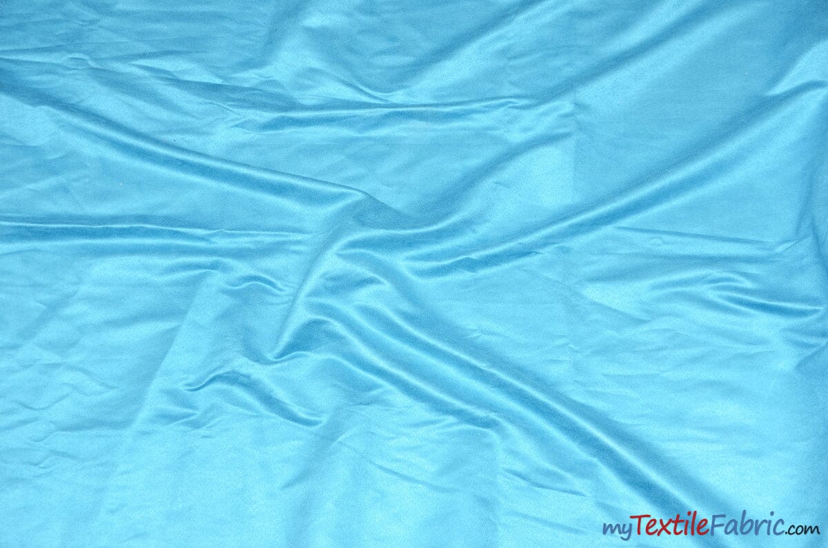 Suede Fabric | Microsuede | 40 Colors | 60" Wide | Faux Suede | Upholstery Weight, Tablecloth, Bags, Pouches, Cosplay, Costume | Sample Swatch | Fabric mytextilefabric Sample Swatches 951 Blue 