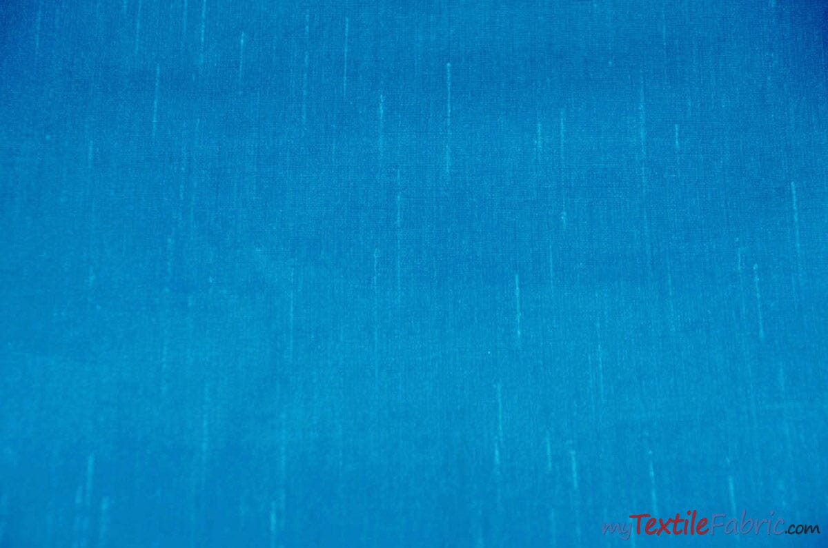 IFR Extra Wide Dupioni Silk | 100% Polyester Faux Dupioni Fabric | 120" Wide | Multiple Colors | Fabric mytextilefabric Yards Turquoise 