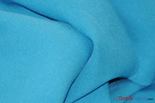 Load image into Gallery viewer, Scuba Double Knit Fabric | Basic Wrinkle Free Polyester Fabric with Mechanical Stretch | 60&quot; Wide | Multiple Colors | Poly Knit Fabric | Fabric mytextilefabric Yards Turquoise 

