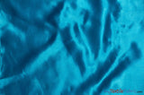 Bridal Satin Fabric | Shiny Bridal Satin | 60" Wide | Multiple Colors | Continuous Yards | Fabric mytextilefabric Yards Turquoise 