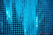 Load image into Gallery viewer, Square Sequins Fabric | Quad Sequins Fabric | 45&quot; Wide | Multiple Colors | Decor and Costumes | Fabric mytextilefabric Yards Turquoise 