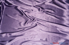 Load image into Gallery viewer, Silky Soft Medium Satin Fabric | Lightweight Event Drapery Satin | 60&quot; Wide | Economic Satin by the Wholesale Bolt | Fabric mytextilefabric Bolts Victorian Lilac 0072 