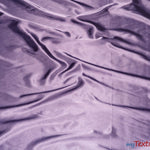 Load image into Gallery viewer, Silky Soft Medium Satin Fabric | Lightweight Event Drapery Satin | 60&quot; Wide | Economic Satin by the Wholesale Bolt | Fabric mytextilefabric Bolts Victorian Lilac 0072 
