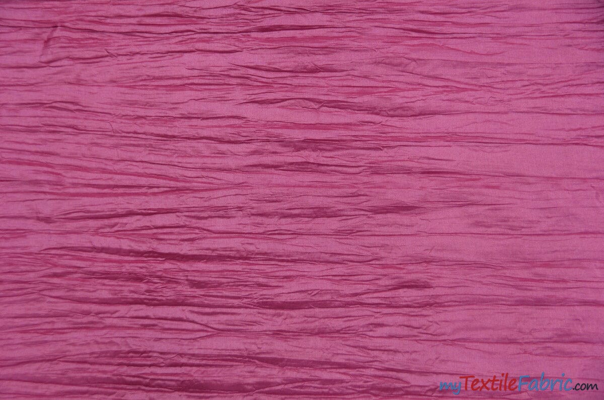 Crease Taffeta Fabric | Crush Taffeta | 52" Wide | Sample Swatch Page | Multiple Colors | Fabric mytextilefabric Sample Swatches Watermelon 