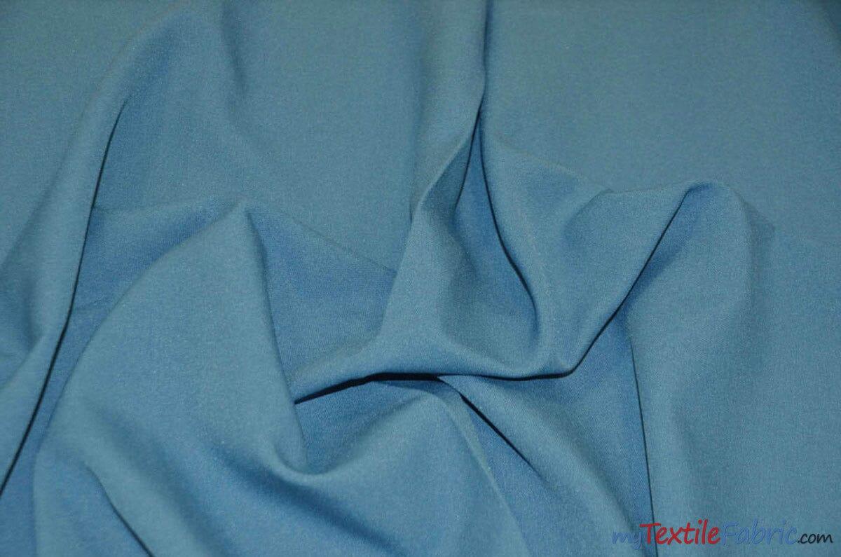 60" Wide Polyester Fabric by the Yard | Visa Polyester Poplin Fabric | Basic Polyester for Tablecloths, Drapery, and Curtains | Fabric mytextilefabric Yards Wedgewood 