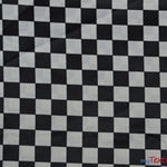 Load image into Gallery viewer, 1&quot; Checker Satin Print Fabric | Checkered Racing Fabric | Dull Satin Print | 60&quot; Wide | 2 Colors | White Black | White Red | Fabric mytextilefabric Yards White Black 1 Inch Square 
