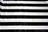 2.5" Stripe Satin Fabric | Soft Satin Stripe Charmeuse Fabric | 60" Wide | Multiple Colors | Fabric mytextilefabric Bolts White Black 2.5 Inch Stripe 