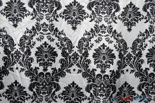 Load image into Gallery viewer, Damask Satin Fabric | Silky Soft Satin Damask Charmeuse Fabric | 60&quot; Wide | Fabric mytextilefabric 