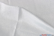 Load image into Gallery viewer, Starburst Metallic Brocade Fabric | Metallic Jacquard Fabric | 60&quot; Wide | Multiple Colors | Drapery, Curtains, Tablecloths | Fabric mytextilefabric Yards White Silver 