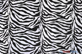 Zebra Flocking Taffeta | Flocking Velvet Zebra on Taffeta Fabric | 60" Wide | Curtains, Apparel, Cosplay, Costume, Decor | Fabric mytextilefabric Yards White Zebra 