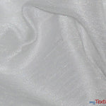 Load image into Gallery viewer, Shantung Satin Fabric | Satin Dupioni Silk Fabric | 60&quot; Wide | Multiple Colors | Wholesale Bolt | Fabric mytextilefabric Bolts White 
