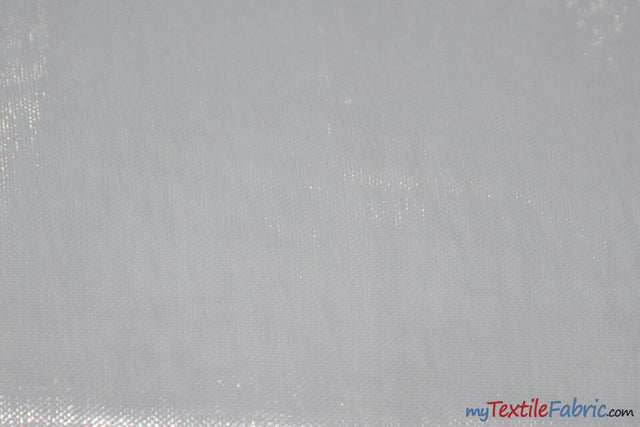 Soft and Smooth Mirror Organza Fabric | 60" Wide | Sample Swatch | Multiple Colors | Fabric mytextilefabric Sample Swatches White 