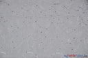 Ferial Organza Embroidery Fabric | Embroidered Floral Sheer with Sequins Embellishment | 54" Wide | Multiple Colors | Fabric mytextilefabric Yards White 