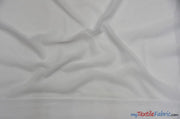 Chiffon Fabric | Super Soft & Flowy | 60" Wide | By the Continuous Yard | Multiple Colors | Fabric mytextilefabric Yards White 