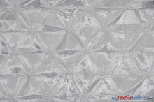 Load image into Gallery viewer, Pinwheel Taffeta Fabric | Button Taffeta Fabric | 48&quot; Wide | Multiple Colors | Fabric mytextilefabric Yards White 