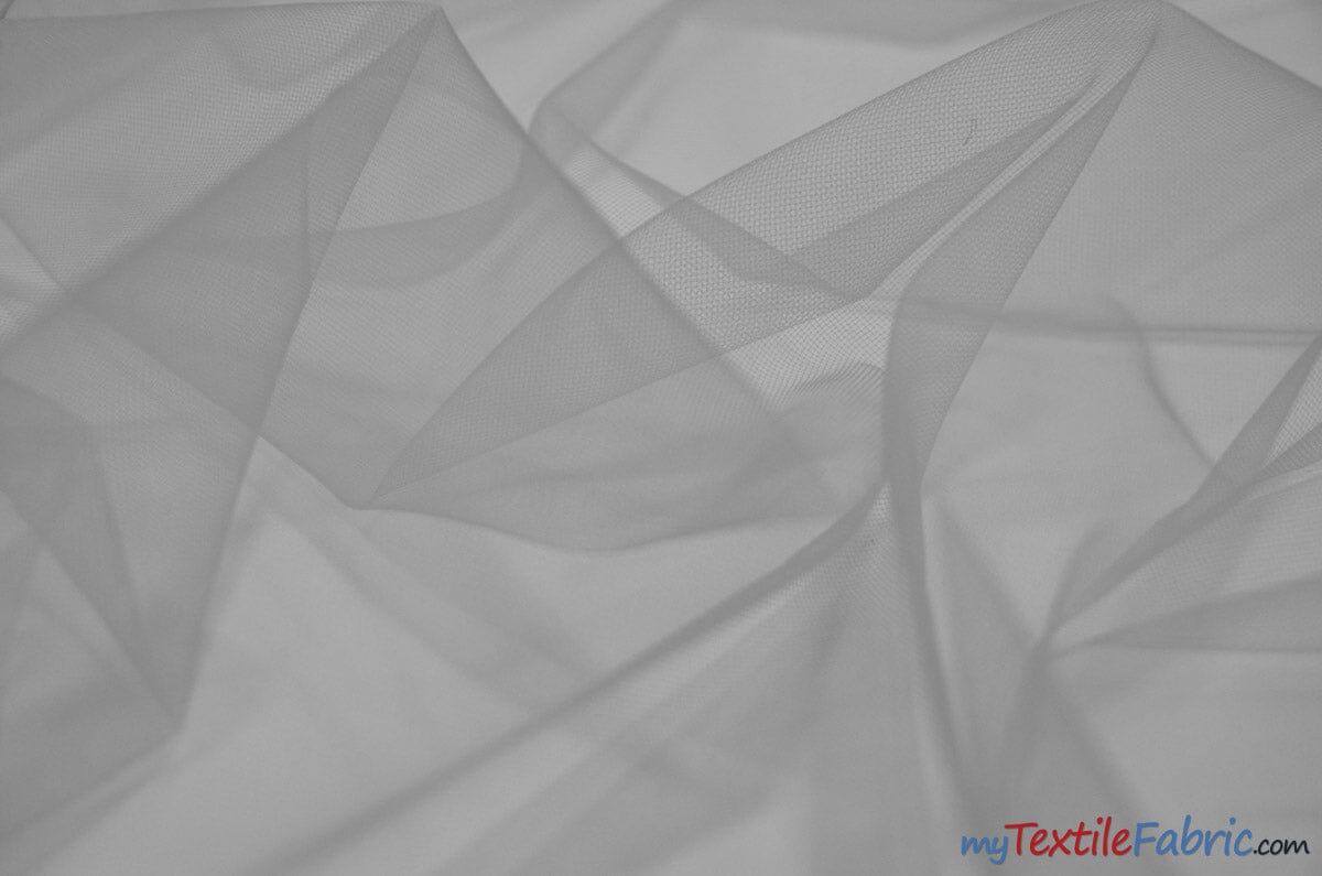 Super Soft Micro Mesh Fabric | Subtle Stretch Tulle Fabric | 60" Wide | 4 Colors for Tulle Fabric for Dresses | Fabric mytextilefabric Yards White 