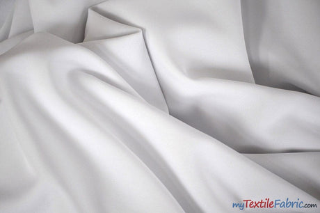 Polyester Gabardine Fabric | Polyester Suiting Fabric | 58" Wide | Multiple Colors | Polyester Twill Fabric | Fabric mytextilefabric Yards White 