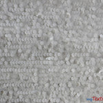 Load image into Gallery viewer, New York Dazzle Sequins Fabric | 6mm Sequins Fabric | 52&quot; Wide | Multiple Colors | Fabric mytextilefabric Yards White 
