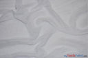 IFR Crush Sheer Voile Fabric | Crush Voile Drapery | 108" Wide | White Ivory & Champagne | Fabric mytextilefabric Bolts White 