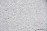 Glitz Mesh Sequins Fabric | 3mm Glitter Sequins | 52" Wide | Multiple Colors | Fabric mytextilefabric Yards White 