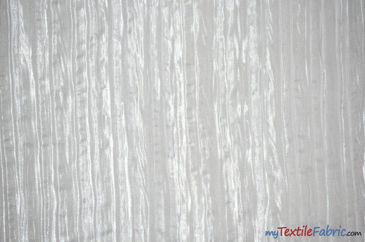 Extra Wide Italian Crush Satin | 108" Wide | Multiple Colors | Fabric mytextilefabric Yards White 