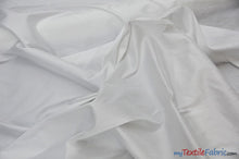 Load image into Gallery viewer, Polyester Silk Fabric | Faux Silk | Polyester Dupioni Fabric | Sample Swatch | 54&quot; Wide | Multiple Colors | Fabric mytextilefabric Sample Swatches White 