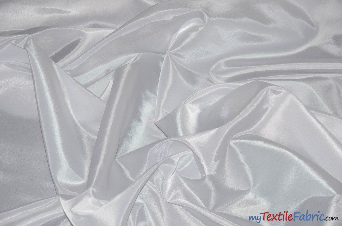 Stretch Taffeta Fabric | 60" Wide | Multiple Solid Colors | Continuous Yards | Costumes, Apparel, Cosplay, Designs | Fabric mytextilefabric Yards White 