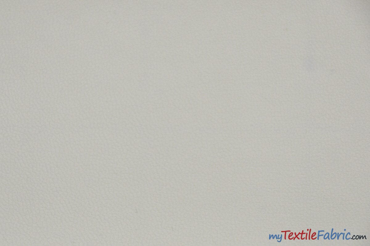 Soft and Smooth Vinyl Fabric | Apparel and Upholstery Weight Vinyl | 54" Wide | Multiple Colors | Imitation Leather | Fabric mytextilefabric Yards White 