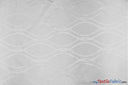 Reversible Elliptical Brocade | Elliptical Jacquard | 60" Wide | Drapery, Curtains, Tablecloth, Costume | Multiple Colors | Fabric mytextilefabric Yards White 