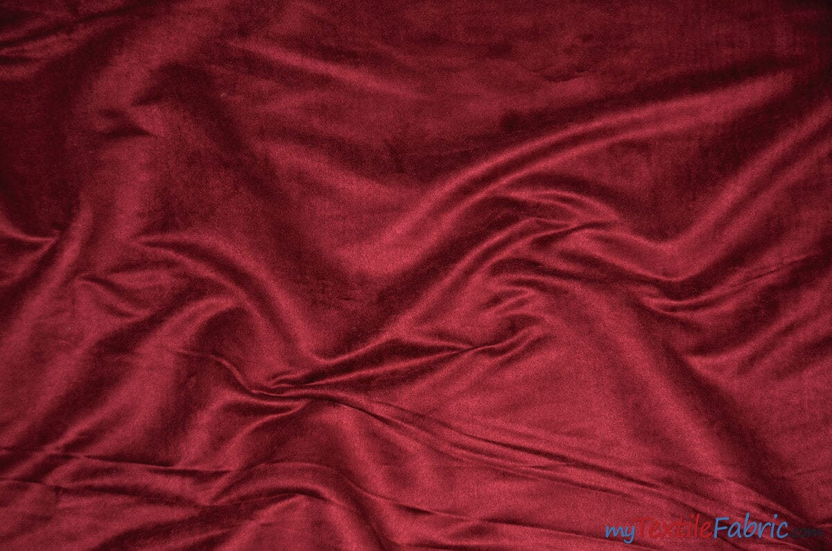 Suede Fabric | Microsuede | 40 Colors | 60" Wide | Faux Suede | Upholstery Weight, Tablecloth, Bags, Pouches, Cosplay, Costume | Continuous Yards | Fabric mytextilefabric Yards Wine 