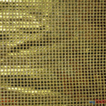 Load image into Gallery viewer, Confetti Dot Sequins Fabric | 6mm Sequins Fabric | 45&quot; Wide | Glued 6mm Sequins Fabric | Costume Cosplay Fashion Decoration | Fabric mytextilefabric Yards Gold 
