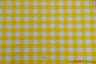 Gingham Checkered Fabric | Polyester Picnic Checkers | 1" x 1" | 60" Wide | Tablecloths, Curtains, Drapery, Events, Apparel | Fabric mytextilefabric Yards Yellow White 