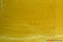 Crystal Organza Fabric | Sparkle Sheer Organza | 60" Wide | Continuous Yards | Multiple Colors | Fabric mytextilefabric Yards Yellow 