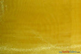 Crystal Organza Fabric | Sparkle Sheer Organza | 60" Wide | Continuous Yards | Multiple Colors | Fabric mytextilefabric Yards Yellow 