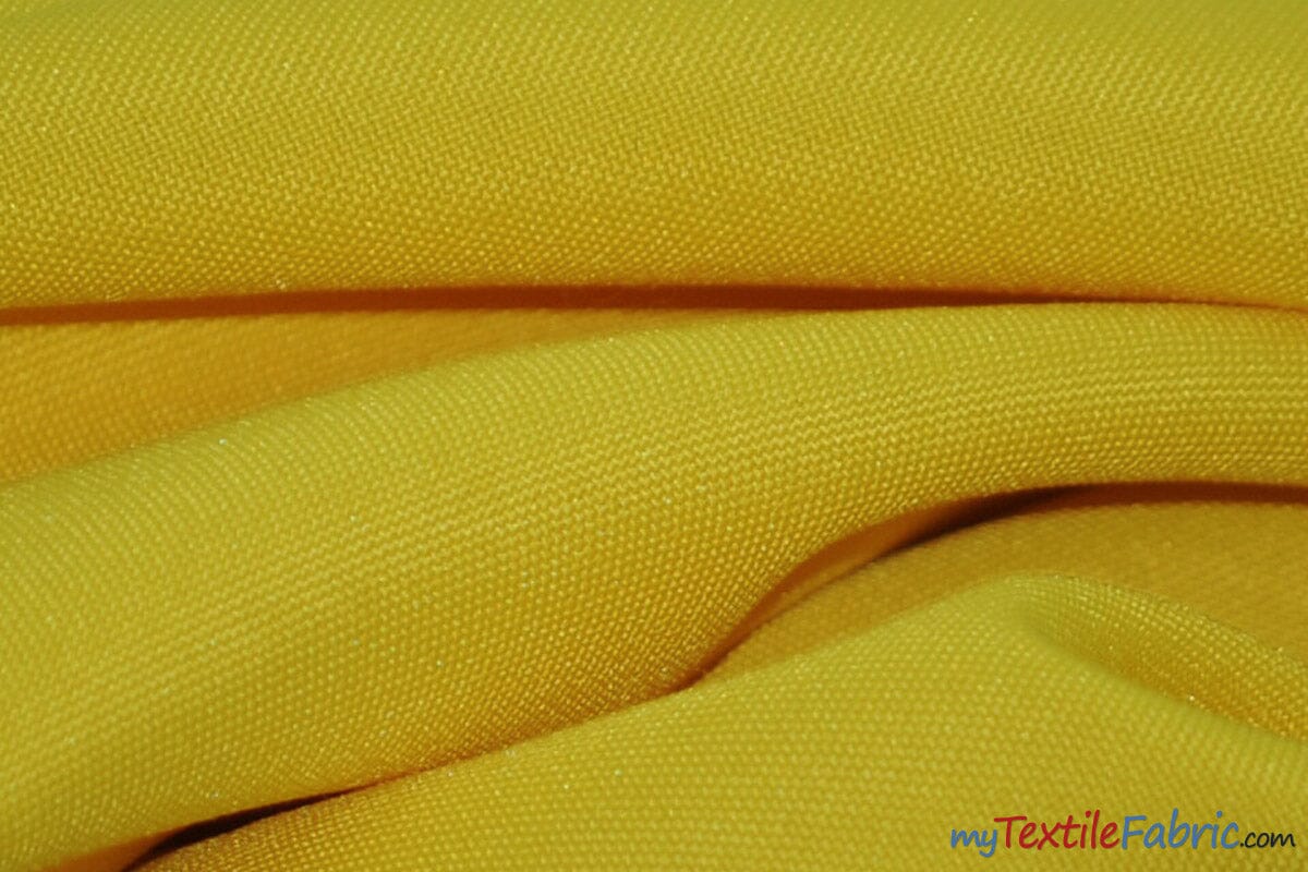 Scuba Double Knit Fabric | Basic Wrinkle Free Polyester Fabric with Mechanical Stretch | 60" Wide | Multiple Colors | Poly Knit Fabric | Fabric mytextilefabric Yards Yellow 