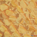 Load image into Gallery viewer, Petal Taffeta Fabric | Hanging Round Petal Taffeta | 57&quot; Wide | Multiple Colors Fabric mytextilefabric Yards Yellow 
