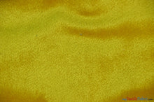 Load image into Gallery viewer, Royal Velvet Fabric | Soft and Plush Non Stretch Velvet Fabric | 60&quot; Wide | Apparel, Decor, Drapery and Upholstery Weight | Multiple Colors | Sample Swatch | Fabric mytextilefabric Sample Swatches Yellow 