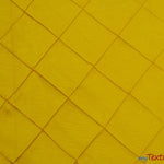 Load image into Gallery viewer, Taffeta Pintuck Fabric | 4&quot;x4&quot; Diamond | Diamond Taffeta Fabric | 58&quot; Wide | Multiple Colors | Sample Swatch | Fabric mytextilefabric Sample Swatches Yellow 
