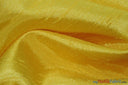 Shantung Satin Fabric | Satin Dupioni Silk Fabric | 60" Wide | Multiple Colors | Continuous Yards | Fabric mytextilefabric Yards Yellow 