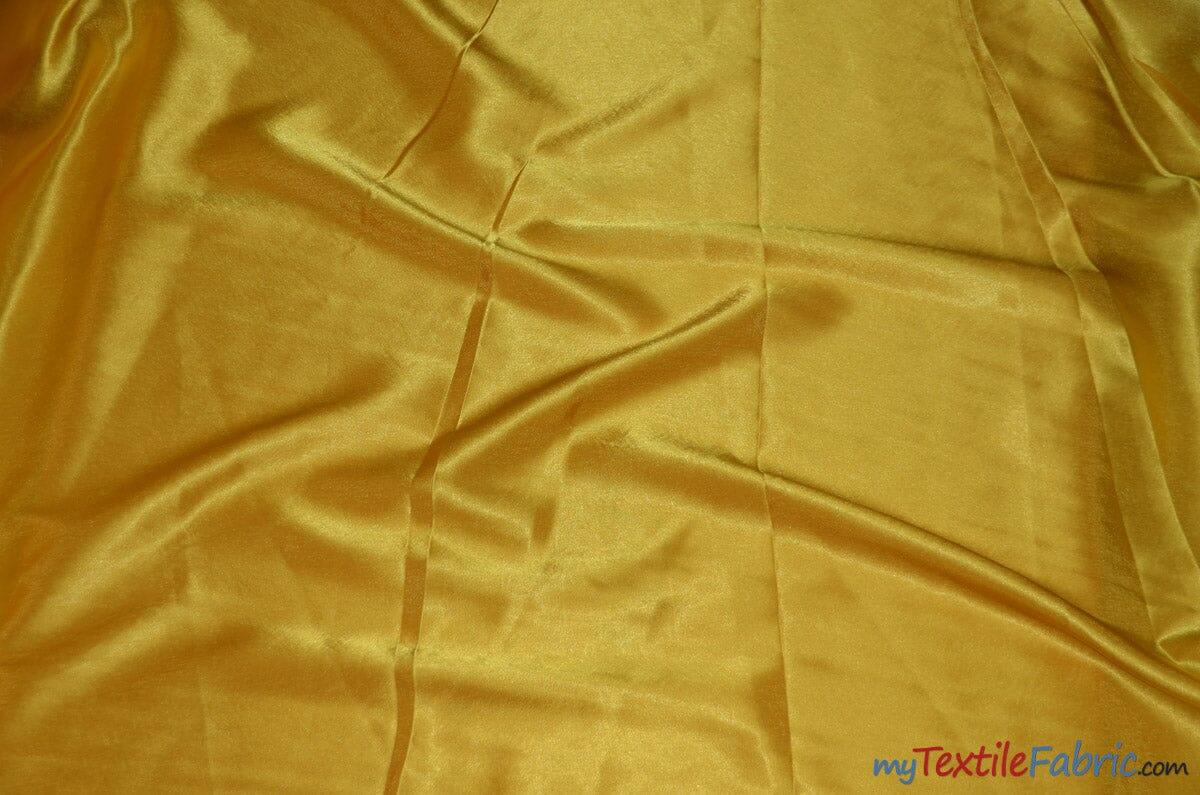 Crepe Back Satin | Korea Quality | 60" Wide | Wholesale Bolt | Multiple Colors | Fabric mytextilefabric Bolts Yellow 