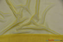 Chiffon Fabric | Super Soft & Flowy | 60" Wide | By the Continuous Yard | Multiple Colors | Fabric mytextilefabric Yards Yellow 