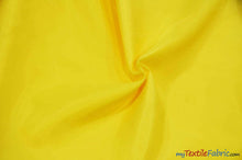 Load image into Gallery viewer, Polyester Lining Fabric | Woven Polyester Lining | 60&quot; Wide | Sample Swatch | Imperial Taffeta Lining | Apparel Lining | Tent Lining and Decoration | Fabric mytextilefabric Sample Swatches Yellow 

