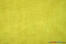 Load image into Gallery viewer, Soft and Smooth Mirror Organza Fabric | 60&quot; Wide | Wholesale Bolt | Multiple Colors | Fabric mytextilefabric Bolts Yellow 